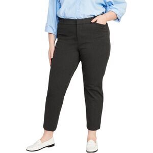 Old Navy Women's Pixie Slim Pockets Pants • Plus Size 18 • Dark Heather Grey